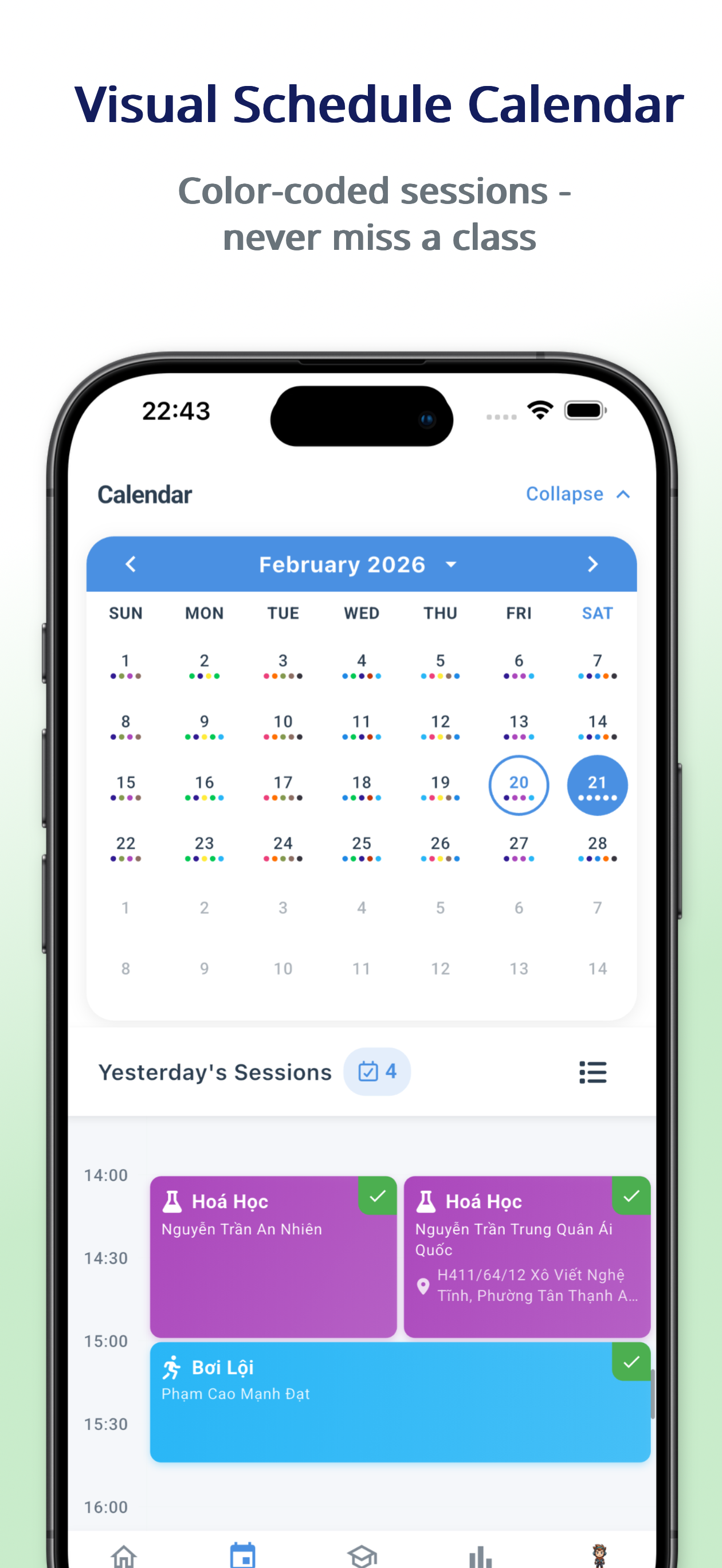 Class Schedule Management - Screenshot 2